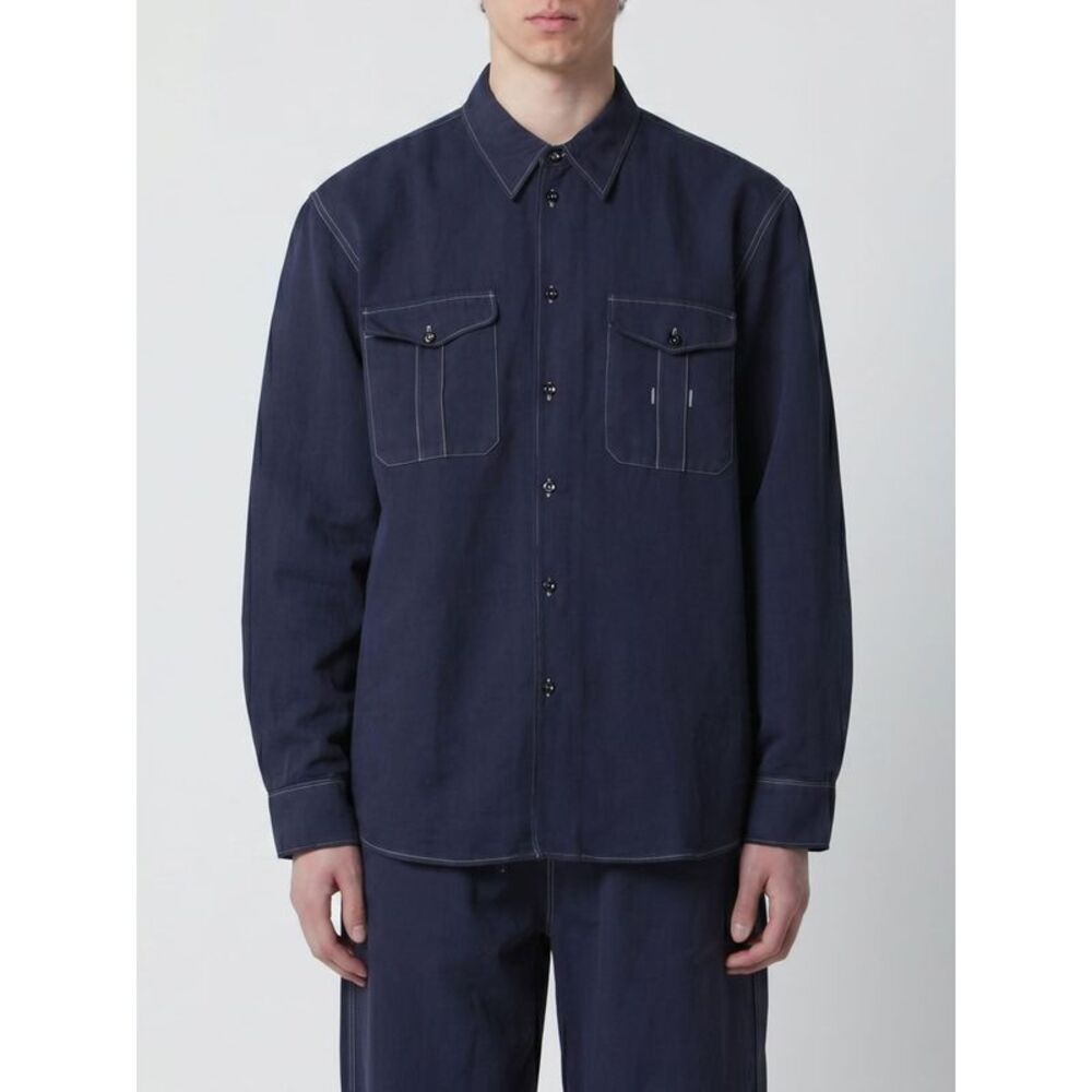Studio Nicholson Shirt Men Blue